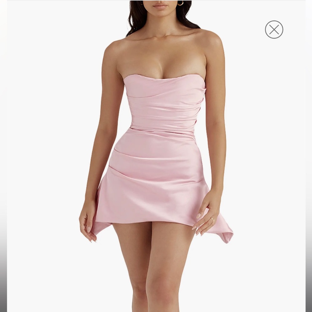 COPY - Jasmine Strapless Satin Corset Dress